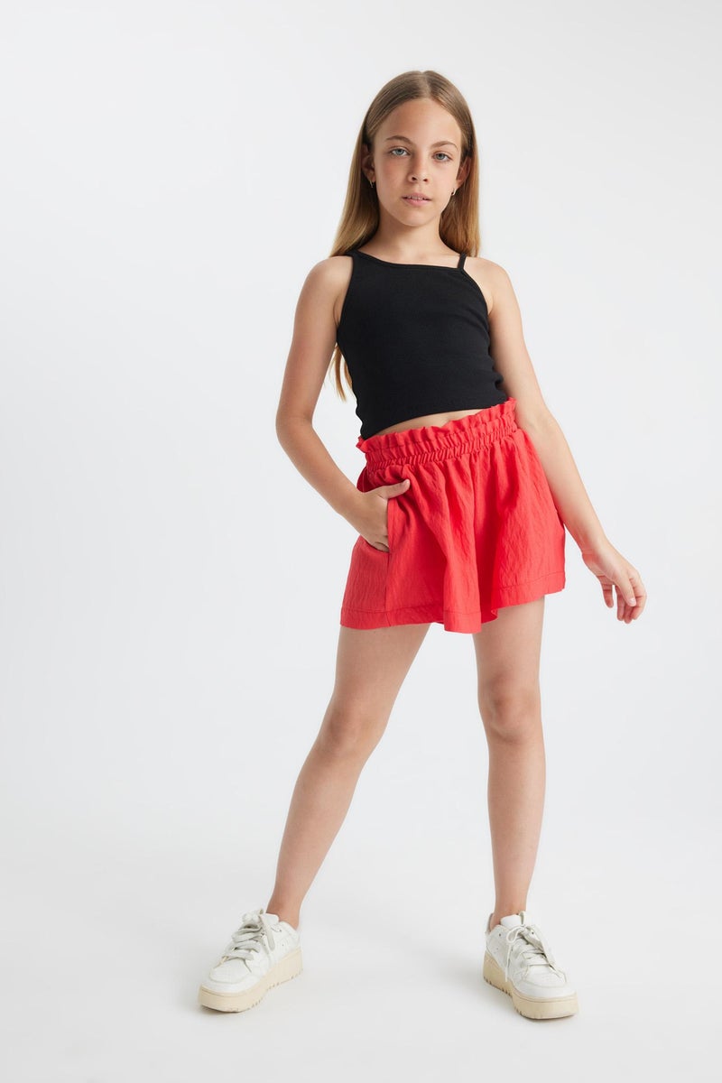 DeFacto Red Girl Girl Basic Shorts Casual - Image 3